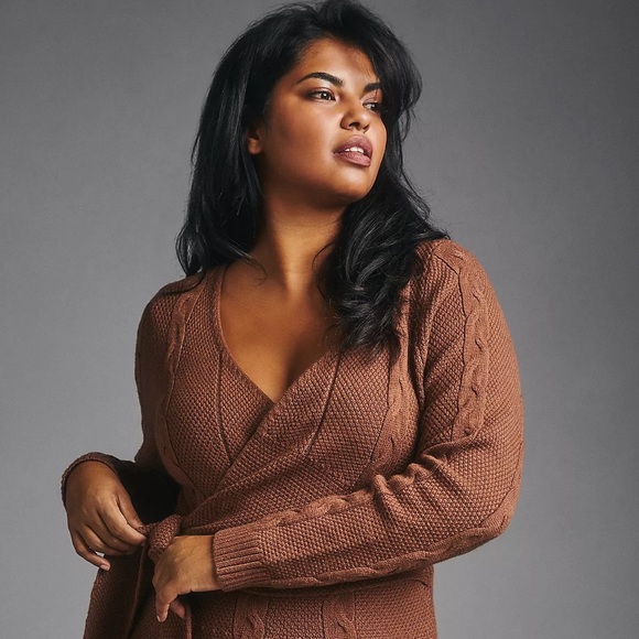 Anthropologie Greylin Wrap Sweater Dress - Picture 5 of 16